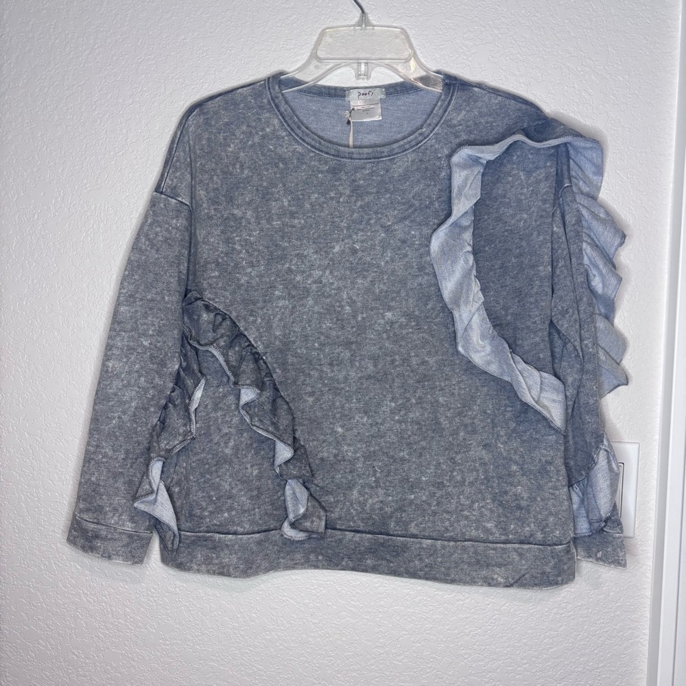 Poof! Light Gray Knit Women’s Top‎